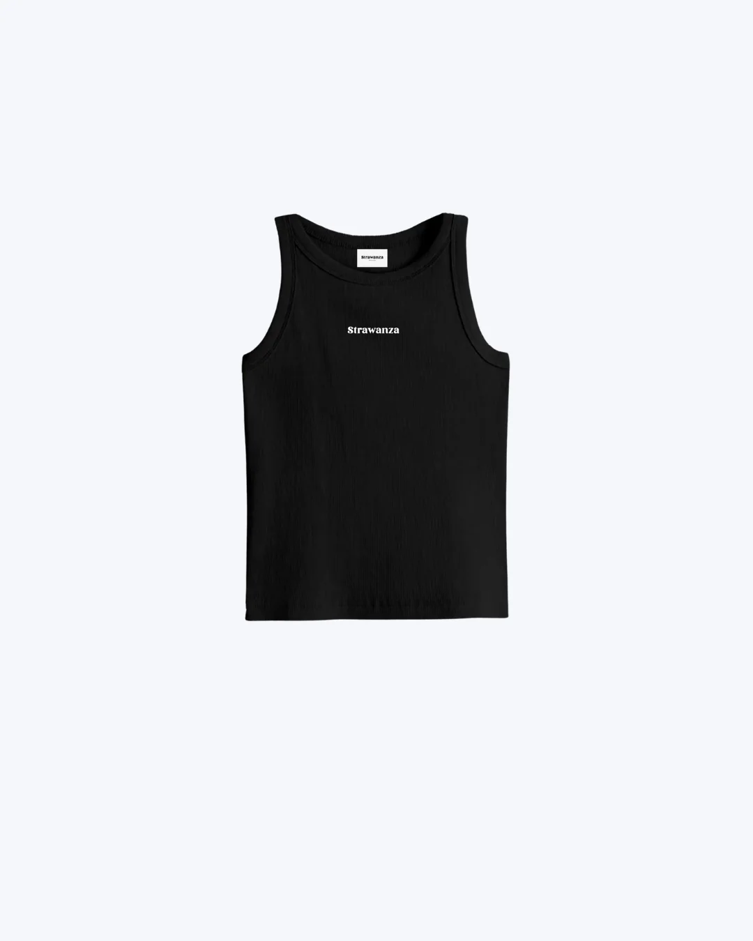 Geripptes Damen Tanktop schwarz