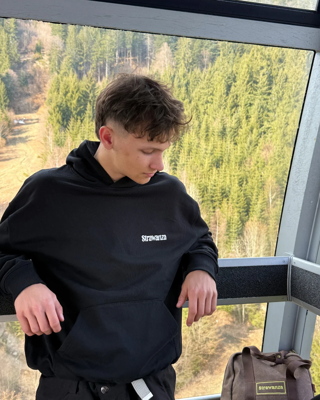 Strawanza Crew Hoodie Heavyweight schwarz - Image 3