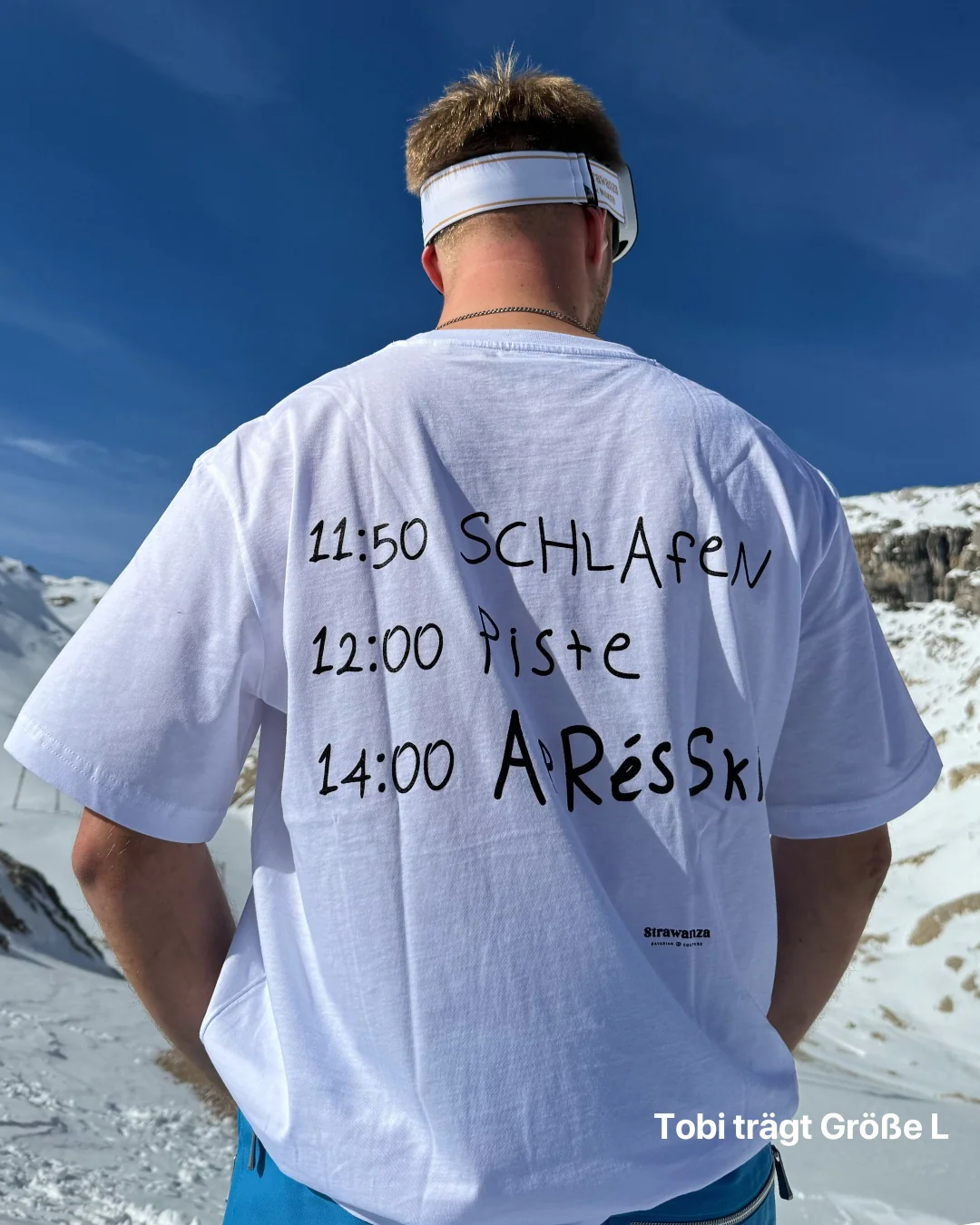 Schlafen Piste Après Ski T-Shirt - Image 4